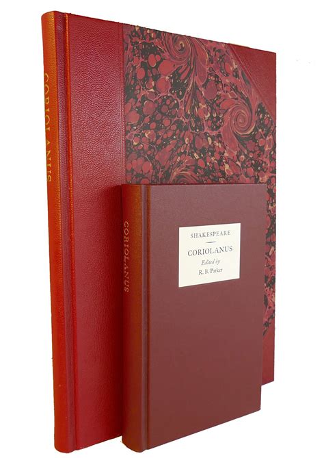 Coriolanus Letterpress Shakespeare Folio Society R B Parker William