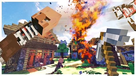 A Fire Tornado Invades Minecraft Teardown Gameplay And Mods Youtube