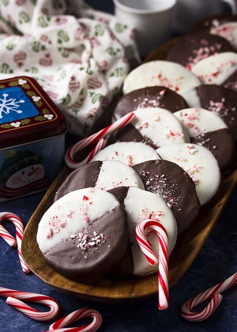 Italian christmas cookies lemon added, are a match made in heaven. Chocolate Peppermint Dipped Holiday Cookies - Just a Little Bit of Bacon