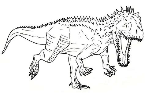 Lego Indominus Rex Coloring Page
