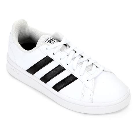 Tênis Adidas Grand Court Base Feminino Preto Netshoes