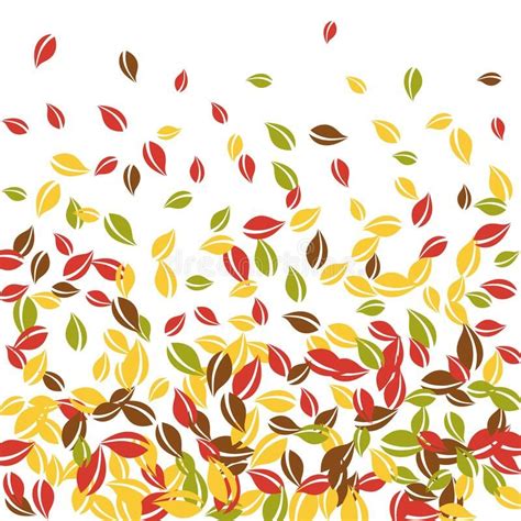 Green And Brown Red Yellow Autumn Leaves Overlays Swirl Joy