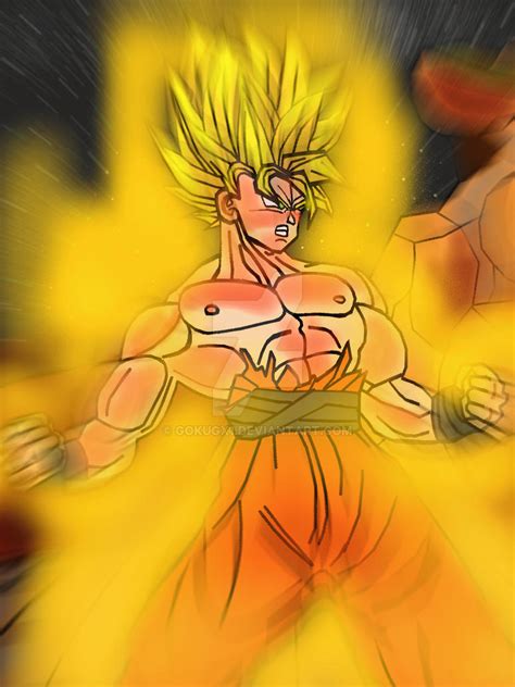 Goku Super Saiyan Glow Motioneffect By Gokugx1 On Deviantart