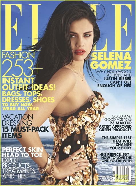 Selena Gomez Covers July 2012 Elle Magazine Just Fab Celebs