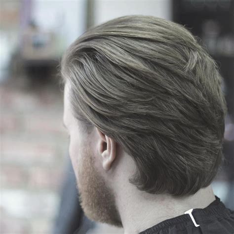 Mens Long Hairstyle Back View Pictures Thefullerview Curly Tapered