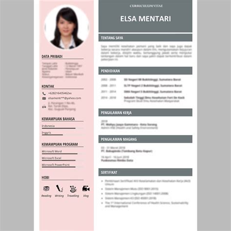 Contoh cv curriculum vitae (resume) untuk lamaran kerja atau profesional, menggunakan bahasa indonesia dengan desain yang menarik . MUKI SHOP: Melamar Pekerjaan - Keahlian Admin Web ...