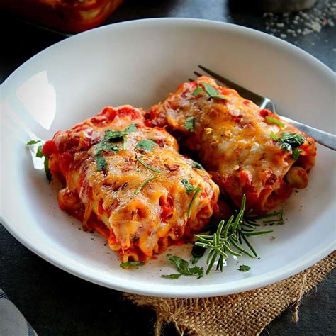 Lasagna Roll Ups With Vegetables And Herbed Ricotta Madhus Everyday Indian