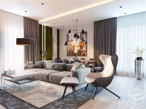Stunning Open Plan Living Room With Delightfull Lighting Design