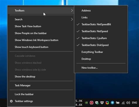 Taskbar Stats Is An Open Source Tool That Displays Your Computers