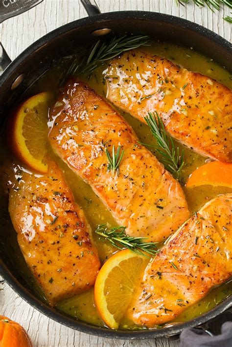 Orange Rosemary Glazed Salmon Cooking Classy