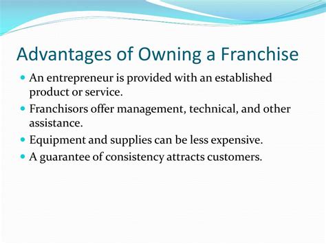 Ppt Own A Franchise Or Start A Business Powerpoint Presentation Free