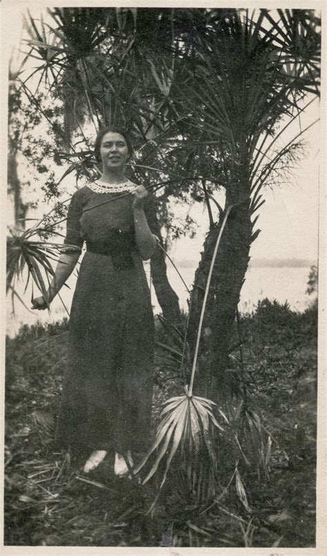 Woman Poses Next To A Palm Tree Undated Simpleinsomnia Flickr