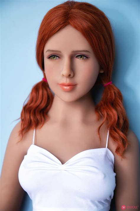 small breast 158cm red hair sex doll hope