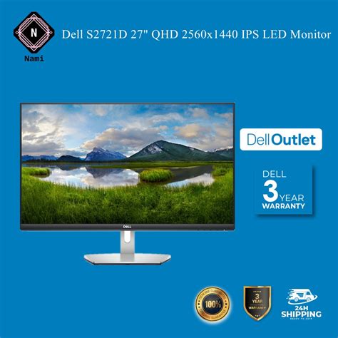 Dell S2721d 27 Qhd 2560x1440 Ips Led Monitor With Amd Freesync With