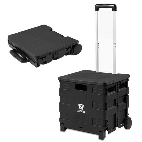 Buy Rolling Crate With Wheels For Teachers Zeceze Collapsible Rolling