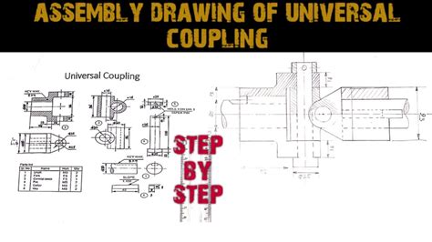 Assembly Drawing Of Universal Coupling Engineering And Poetry Youtube