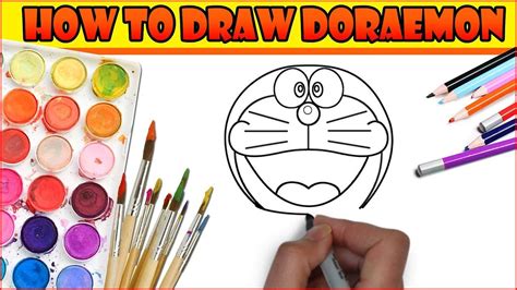 How To Draw Doraemon For Kidsdrawing Doraemon Easily Step By Step