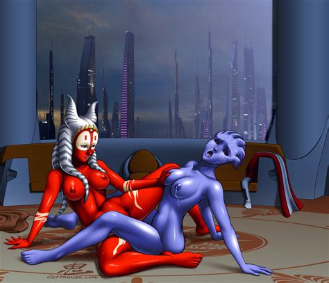 Shaak Ti And Liara Tsoni Oni Mass Effect