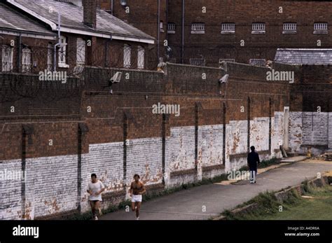 Parkhurst Prison Exercise Yard Stock Photo Alamy