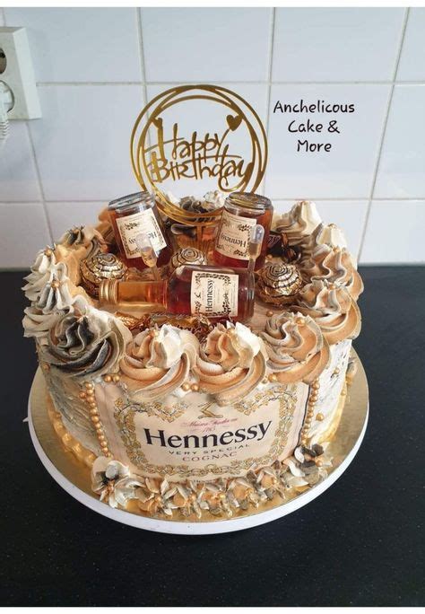 7 Hennessy Cake Ideas Hennessy Cake Birthday Cake For Him Liquor Cake