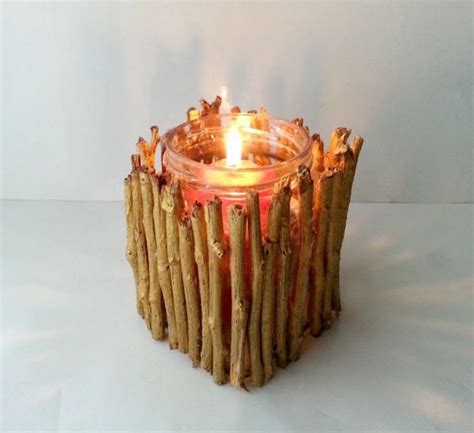 8 Easy Diy Wood Candle Holders For Some Rustic Warmth This Fall