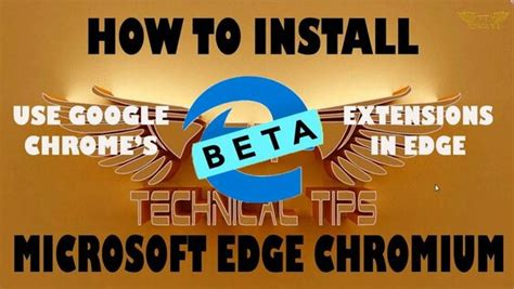 How To Install Microsoft Edge Chromium Beta Version New Edge Browser