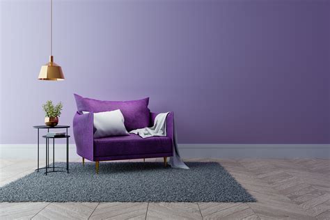 Luxury Modern Interior Of Living Room Ultraviolet Home