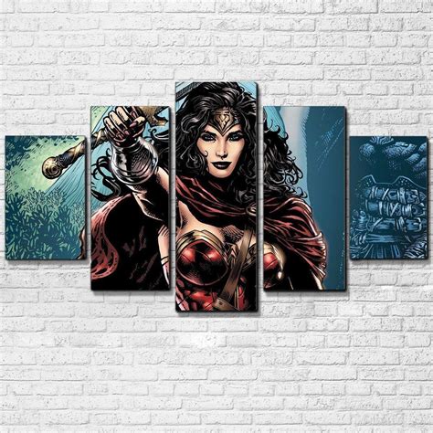 Wonder Woman 5 Piece Canvas Best Canvas Wall Canvas Canvas