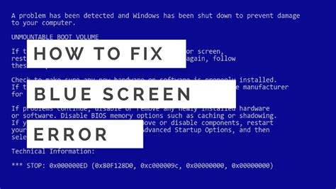 How To Fix Blue Screen Error On Windows