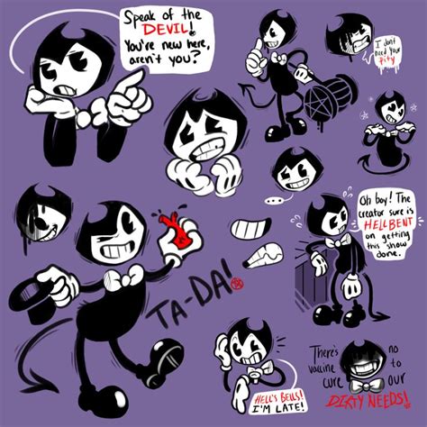 Im Sinking Into Bendy Hell Some Cleaned Up Bendy Doodlz From Over