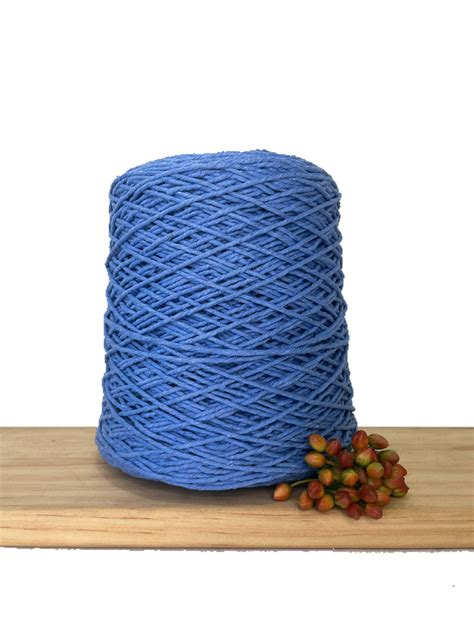 Coloured 1ply Cotton Warping Macrame Crochet String 15mm Santorin