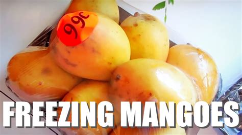 How To Freeze Mangoes For Smoothies Youtube