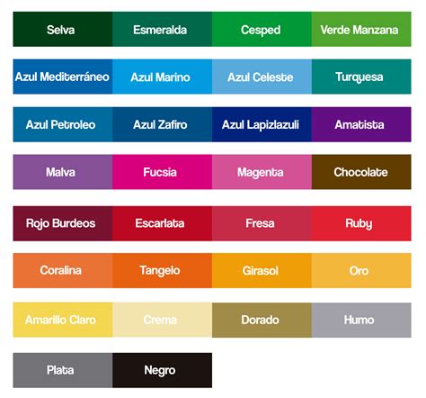 Paleta De Colores De Vinilos Archivos