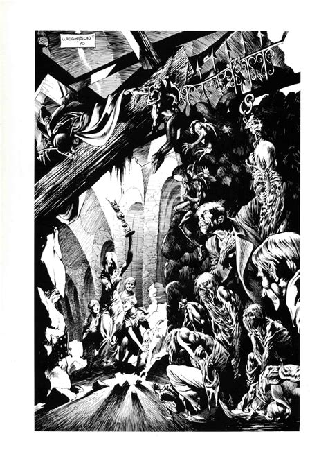 Pin By Happinessinslavery On Artist Gallery Berni Wrightson Ink Drawing Techniques