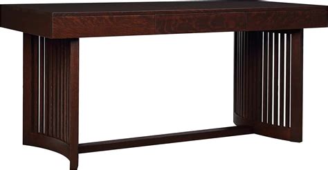 Park Slope Spindle Desk Oak 89 1559 By Stickley At Gladhill Furniture