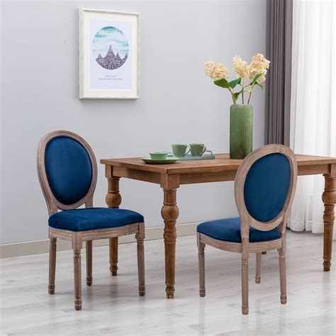 Upholstered Dining Chairs Set Of 2 Btmway Modern French Country Dining