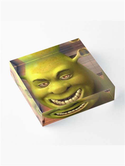 Creepy Shrek Acrylic Block By Alexis6214 Redbubble