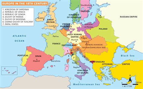 Europe During The 18th Century History Map Comments For 4ºeso