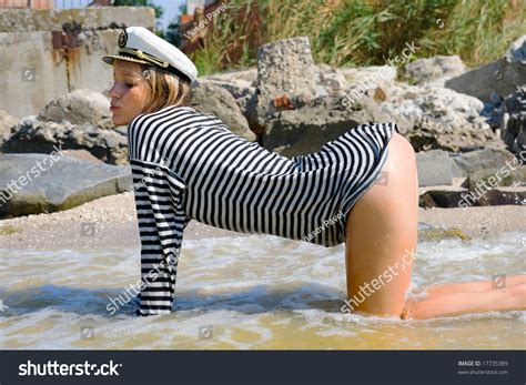 Girl On All Fours Beach Stock Photo 17735389 Shutterstock