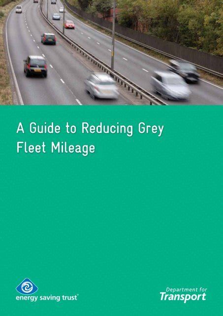A Guide To Reducing Grey Fleet Mileage Energy Saving Trust
