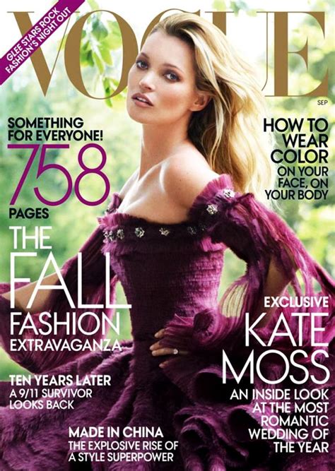 Kate Moss Covers The September Issue Of Vogue Us Mole Empire