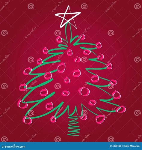 Artistic Christmas Tree Stock Vector Illustration Of Artwork 4898100