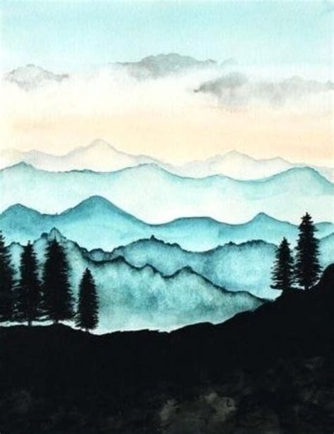 35 Easy Watercolor Landscape Painting Ideas To Try Cartoon District