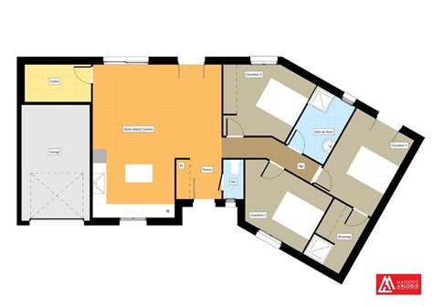 Plan Maison Plain Pied Chambres Avec Suite Parentale AgenceCormierDelauniere Com