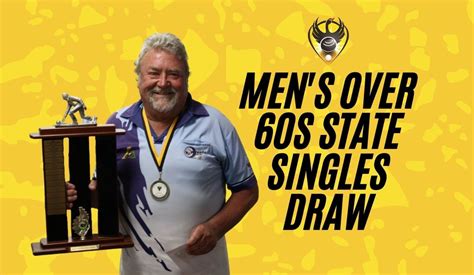 Mens Over 60s State Singles Draw Bowls Wa