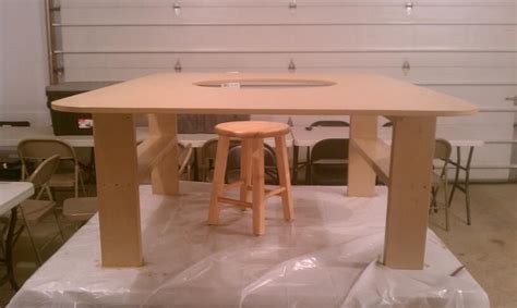 How To Build A Train Table With Hole In Center Finished In Hours
