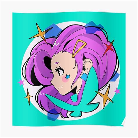 Blushing Anime Girl Stickers Pak Anime Girl Poster By Graphic Genie