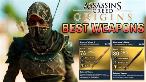 Assassin S Creed Origins Best Weapons In The Game Sword Shield Bow Ac