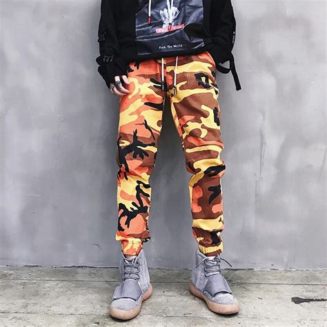 Buy New 2018 Stylish Men Pants Camo Print Cotton