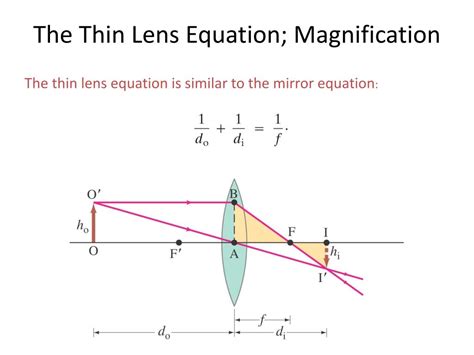 The variations may be based on the for the above case, all the values are positive. PPT - Thin Lenses; Ray Tracing PowerPoint Presentation, free download - ID:3006816